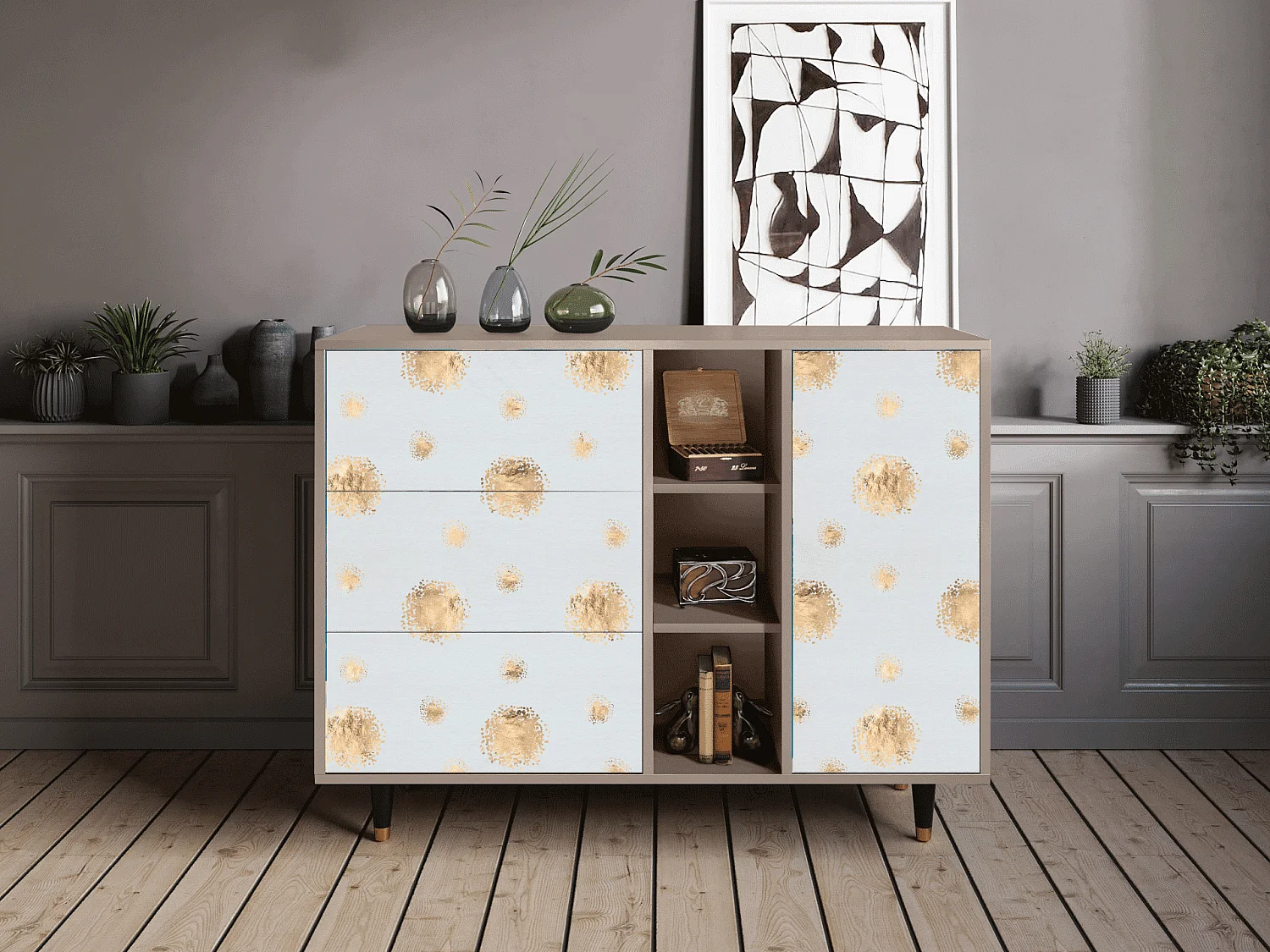 Dressoir - 125x98x48 cm - BS2 - Sky Latte, Latte