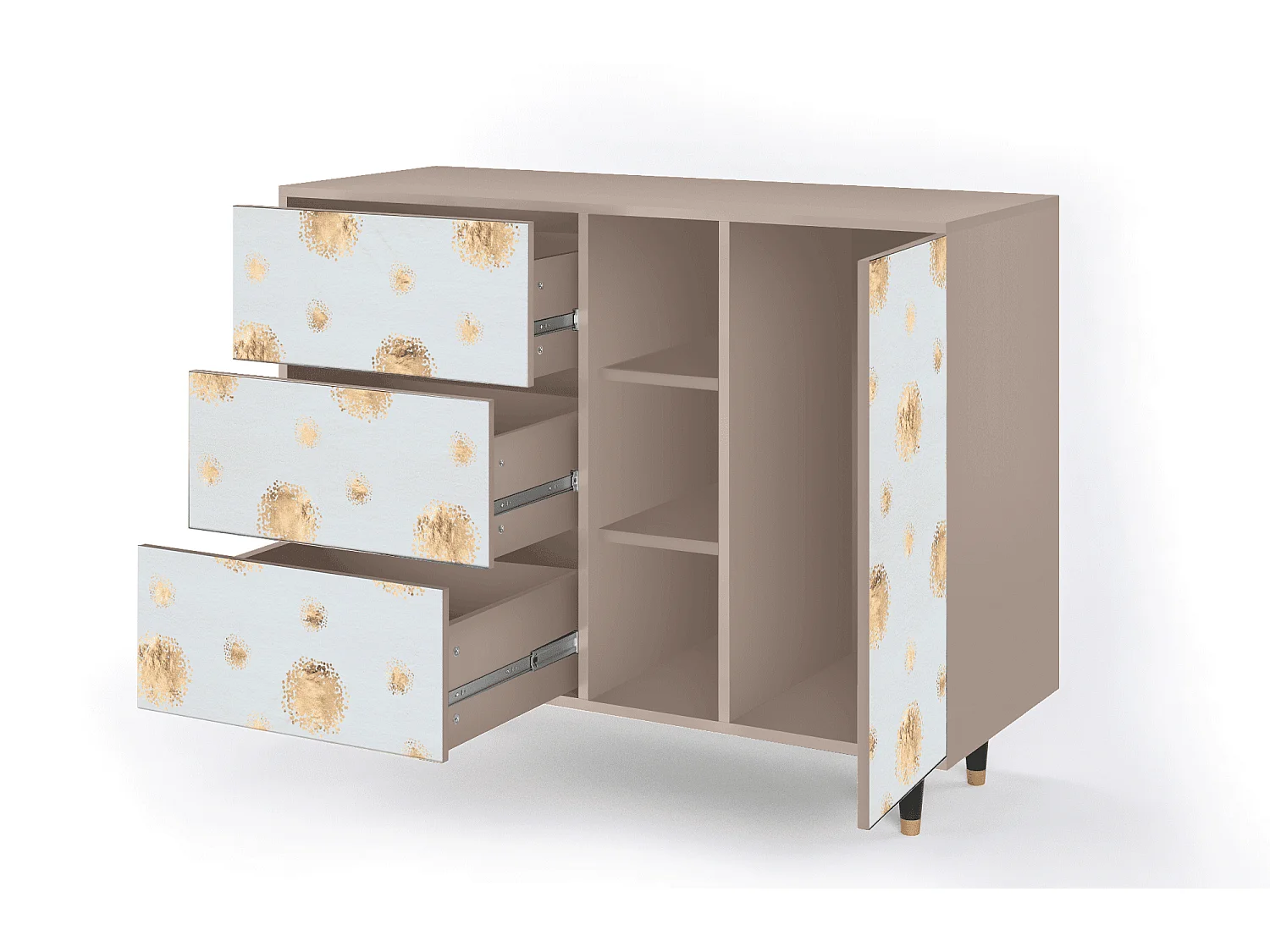 Dressoir - 125x98x48 cm - BS2 - Sky Latte, Latte