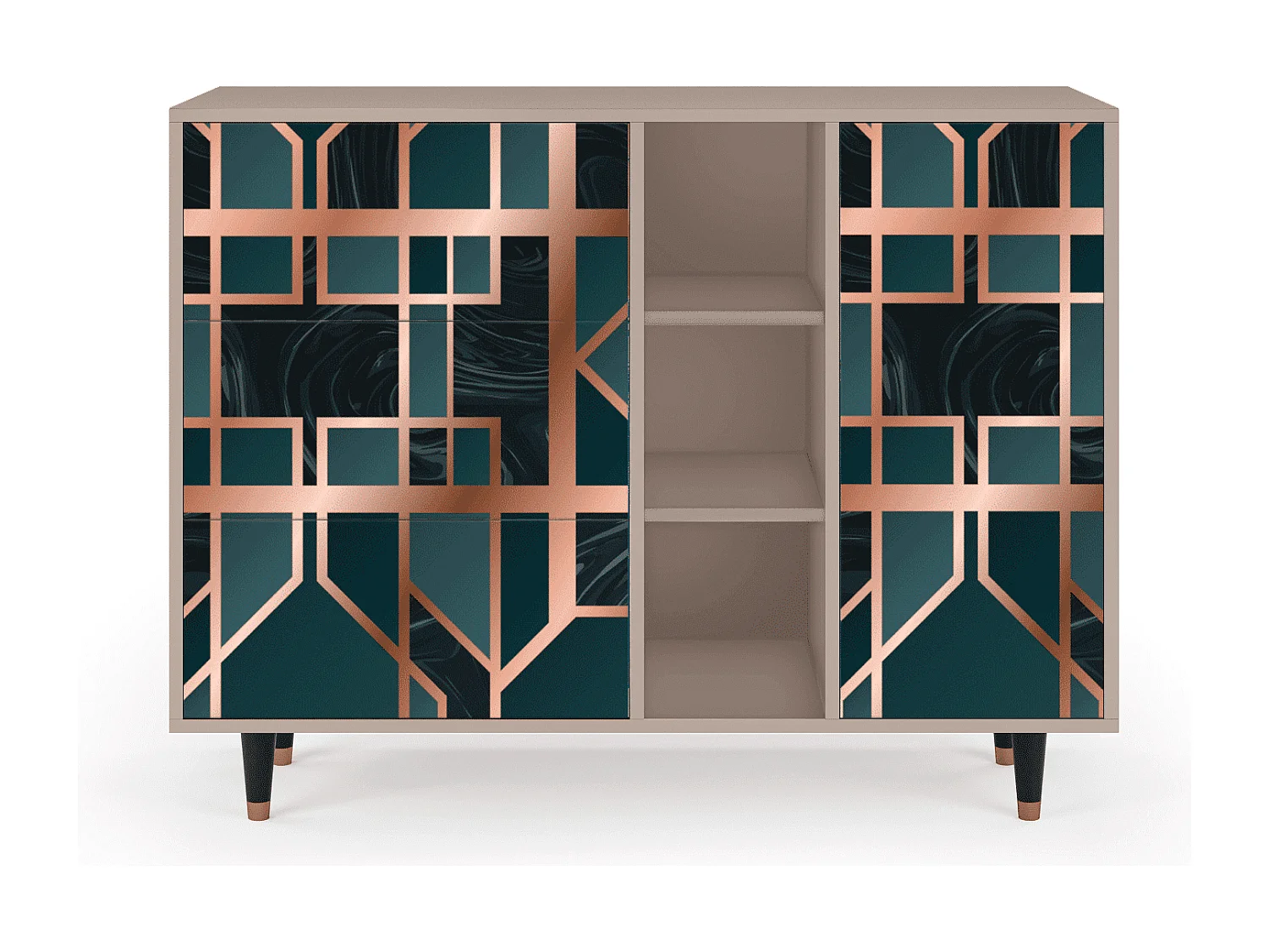 Buffet - 125x98x48 cm - BS2 - Emerald Metro, Latte