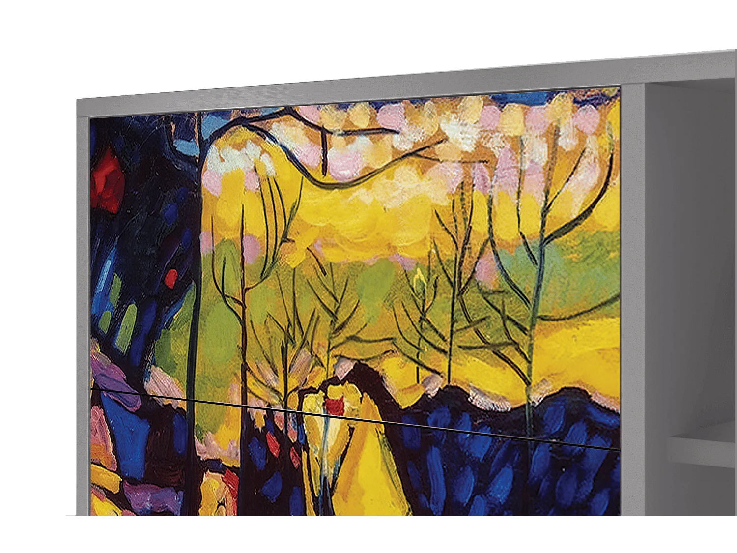 Buffet - 125x98x48 cm - BS2 - Winter Landscape, Gris