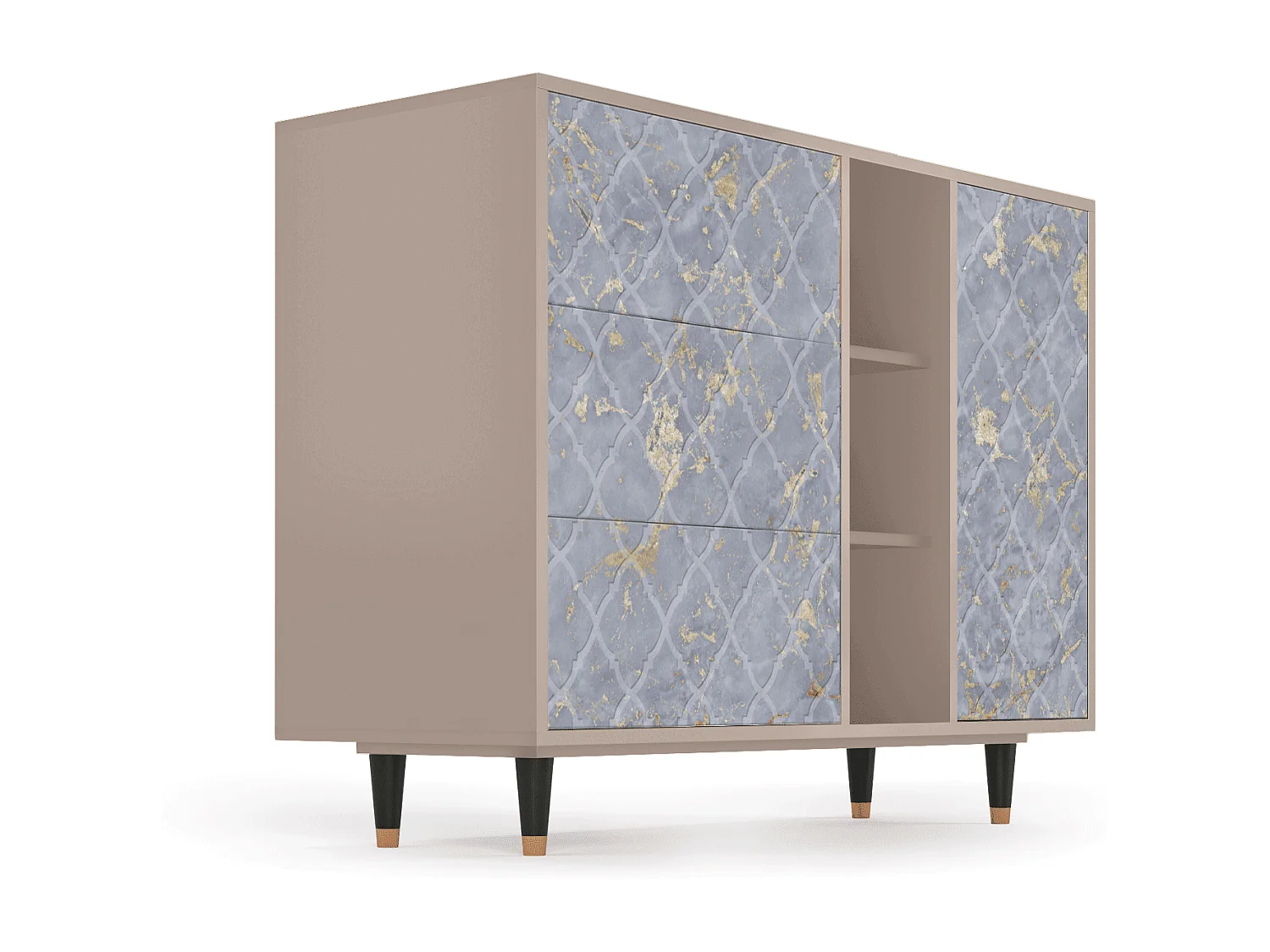 Credenza - 125x98x48 cm - BS2 - Golden Smoke, Latte