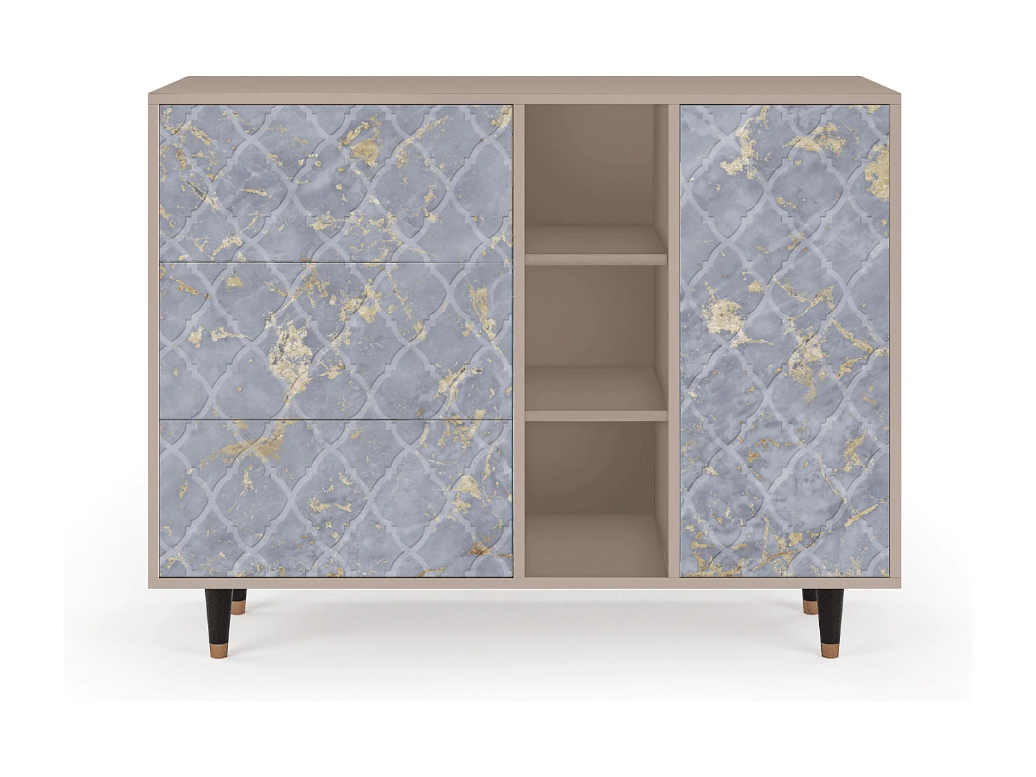 Dressoir - 125x98x48 cm - BS2 - Golden Smoke, Latte