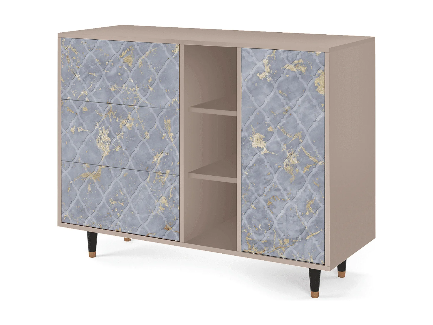 Dressoir - 125x98x48 cm - BS2 - Golden Smoke, Latte