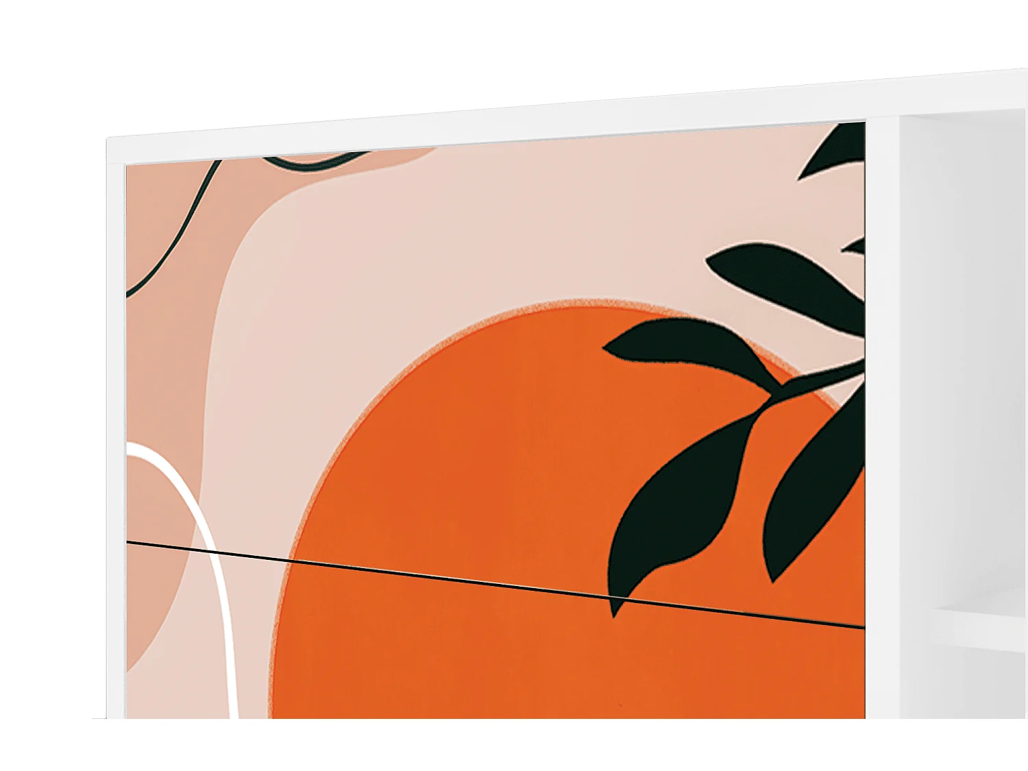 Sideboard - 125x98x48 cm - BS2 - Artwork, Weiß