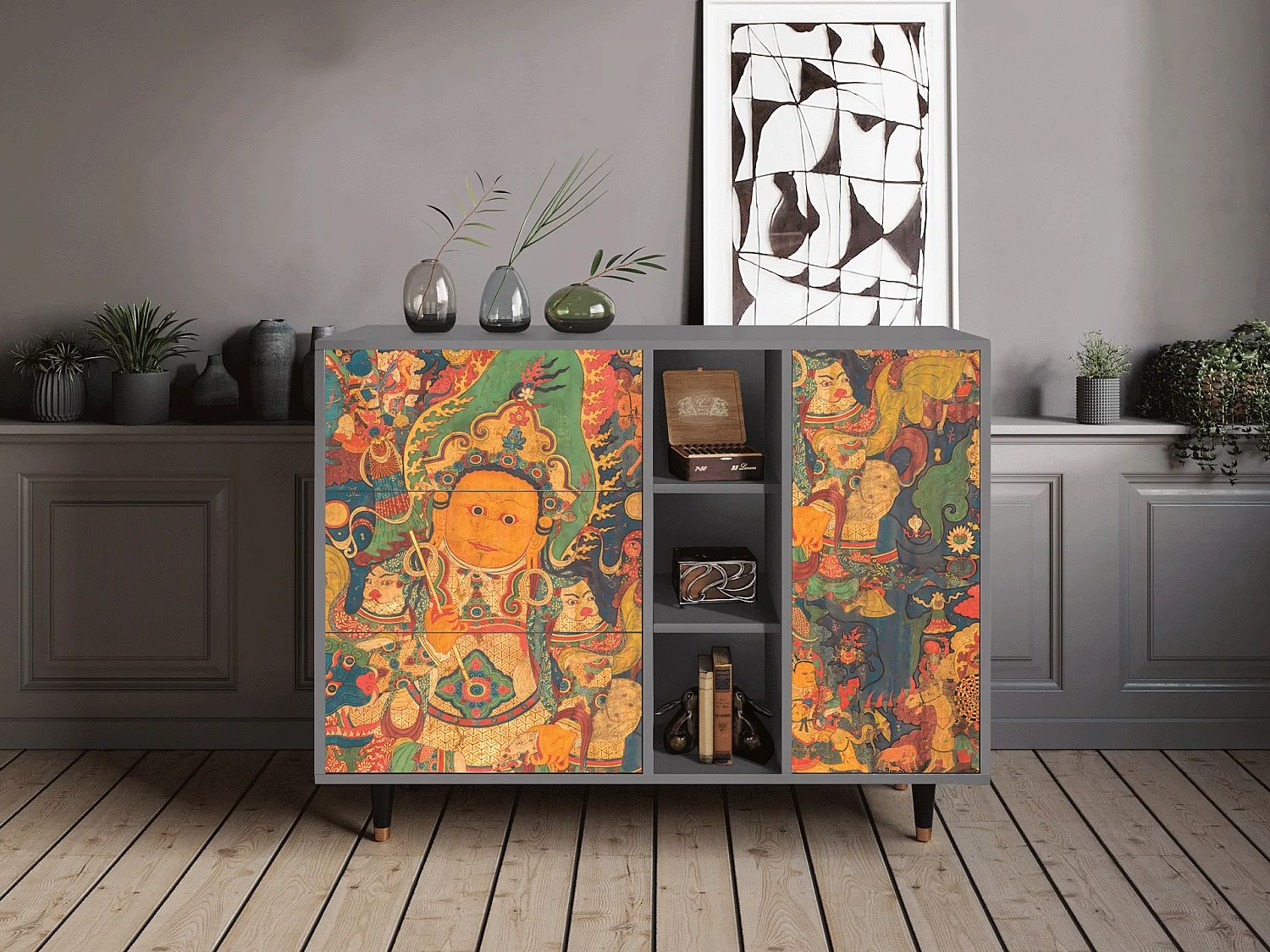 Aparador - 125x98x48 cm - BS2 - God by Vaisravana , Gris