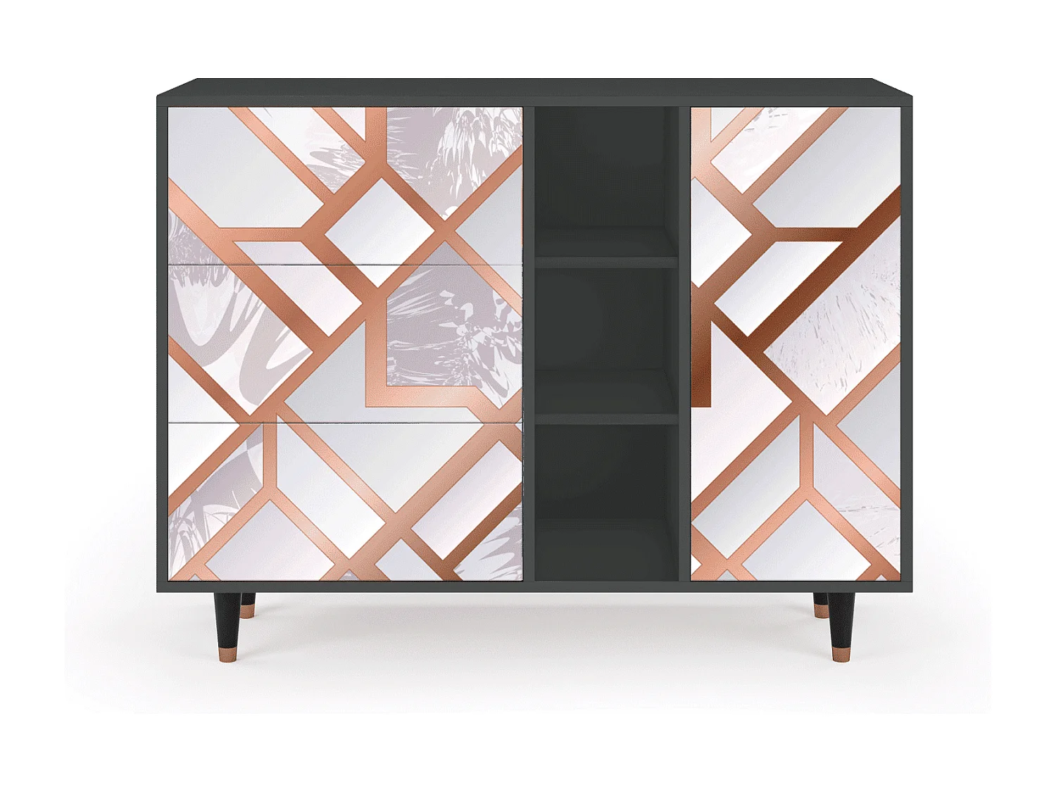 Sideboard - 125x98x48 cm - BS2 - Pastel Fairytale, Anthrazit