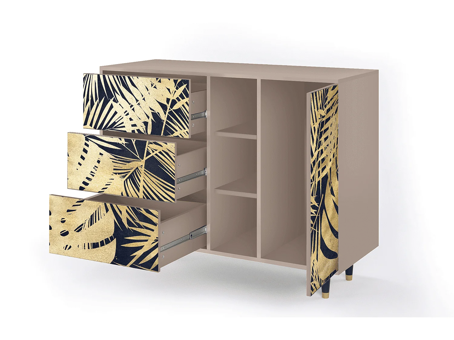 Buffet - 125x98x48 cm - BS2 - Jungle Vibes, Latte