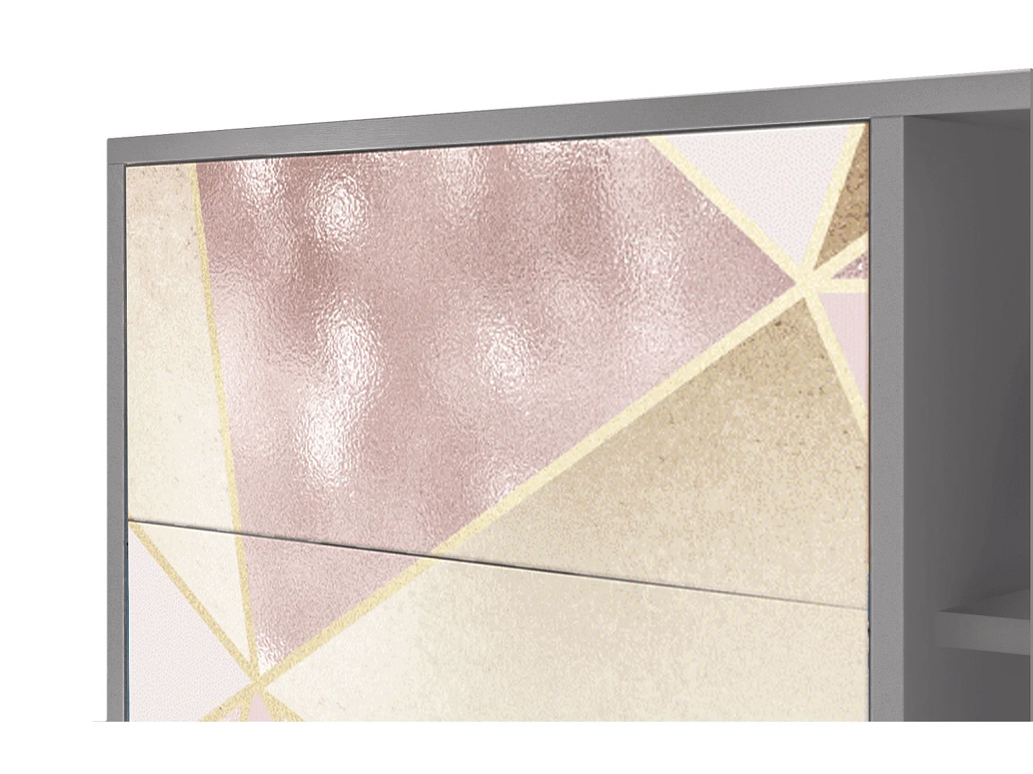 Aparador - 125x98x48 cm - BS2 - Cosmopolitan Diva, Cinza