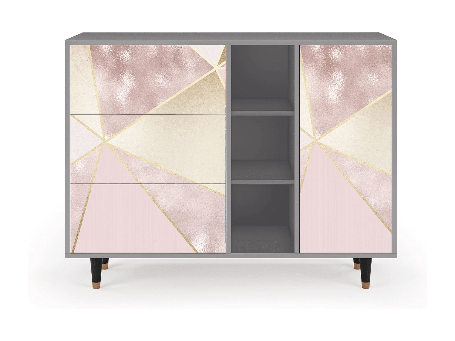 Buffet - 125x98x48 cm - BS2 - Cosmopolitan Diva, Gris