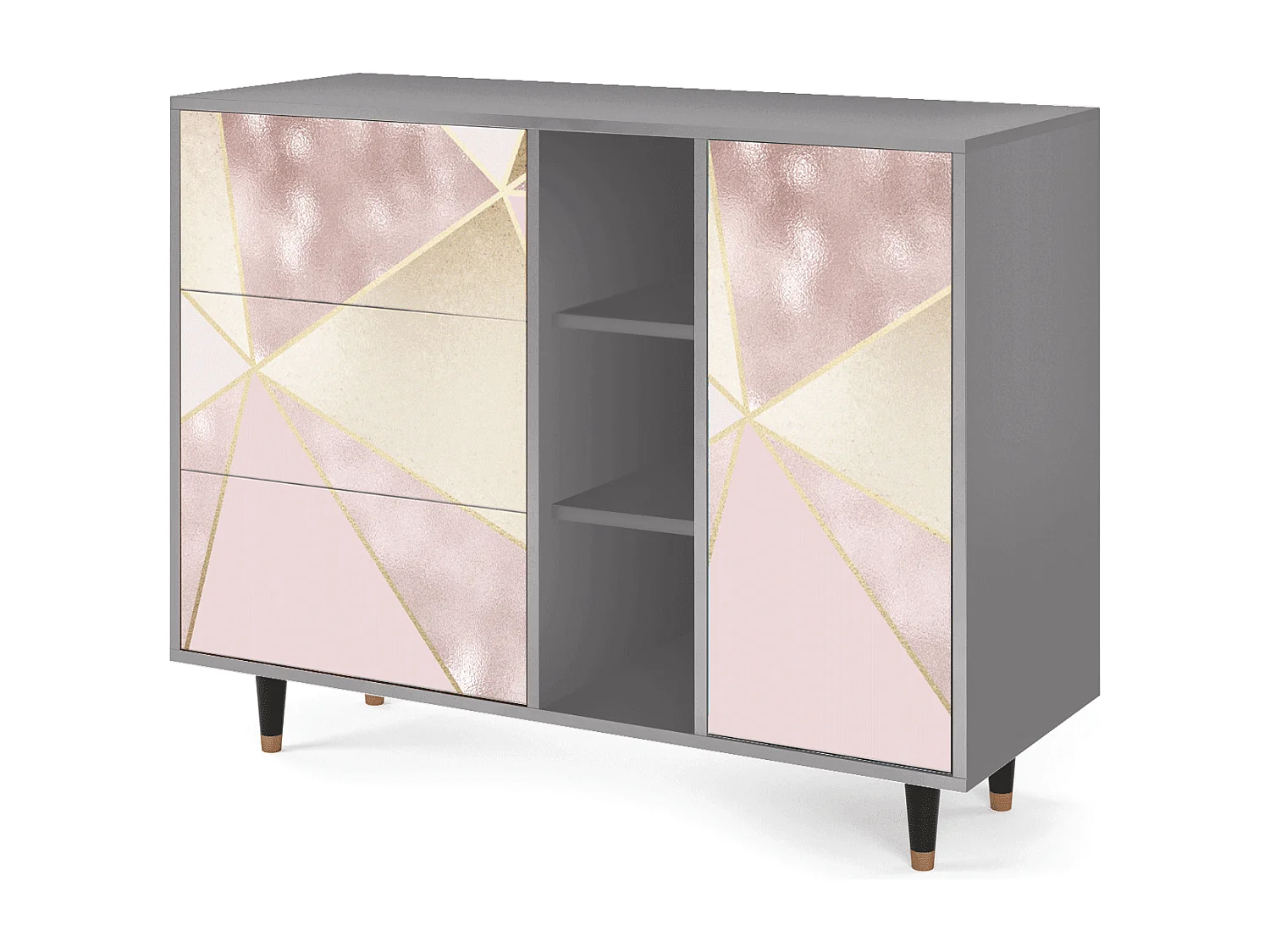 Buffet - 125x98x48 cm - BS2 - Cosmopolitan Diva, Gris