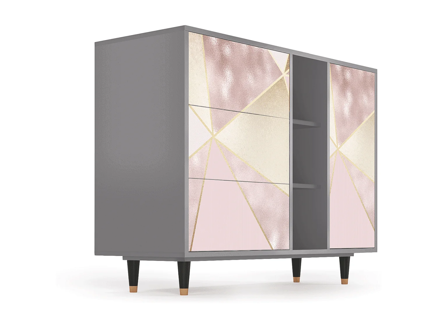 Buffet - 125x98x48 cm - BS2 - Cosmopolitan Diva, Gris