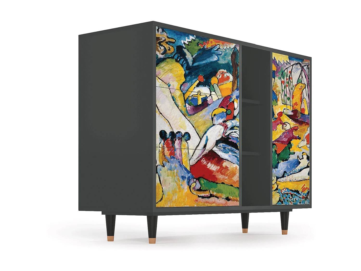 Credenza - 125x98x48 cm - BS2 - Improvisation 26  , Antracite