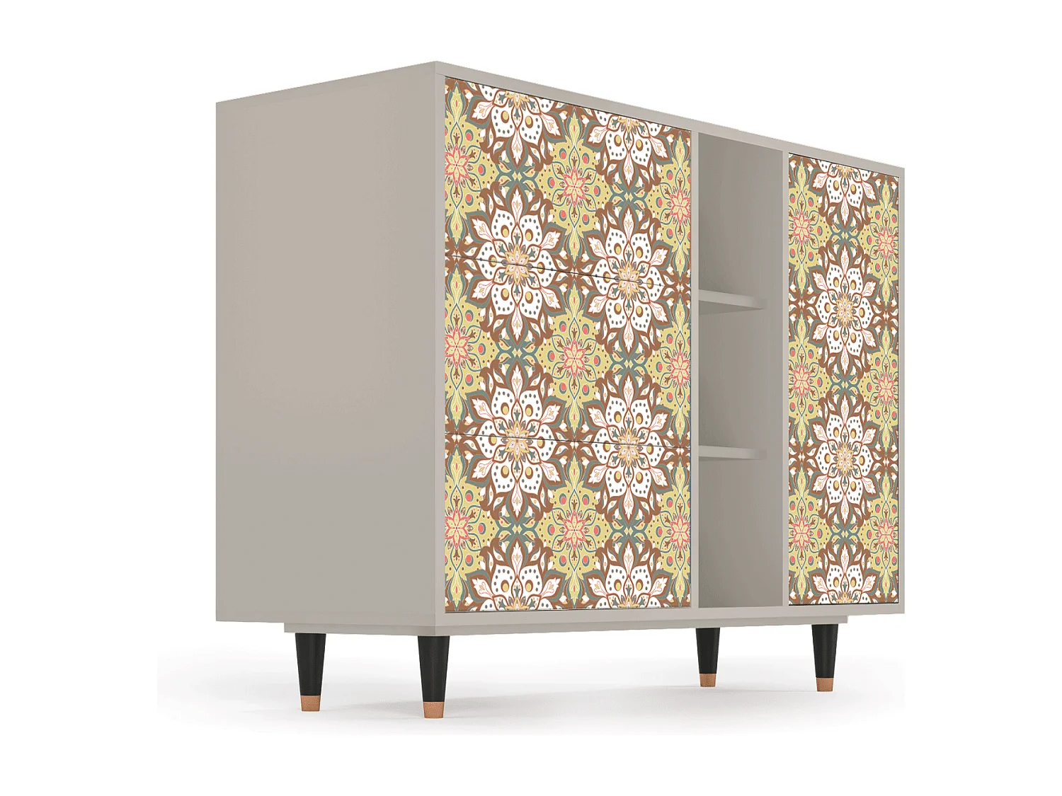 Dressoir - 125x98x48 cm - BS2 - Chinese Tea, Zand