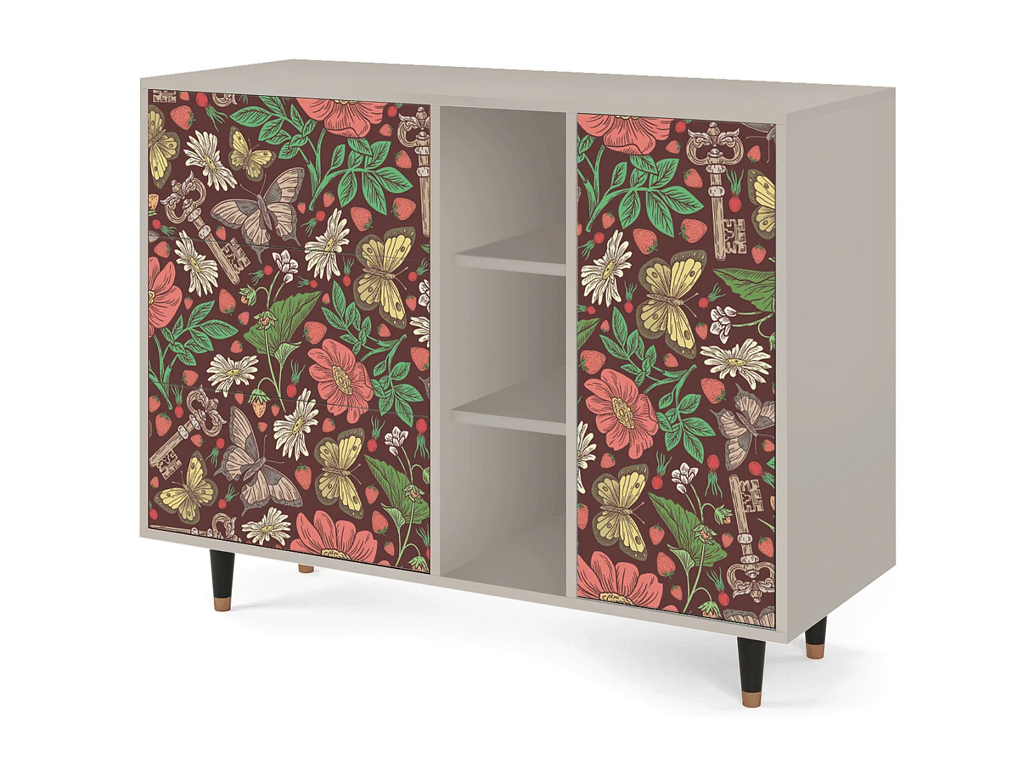 Credenza - 125x98x48 cm - BS2 - Alice in Wonderland, Sabbia