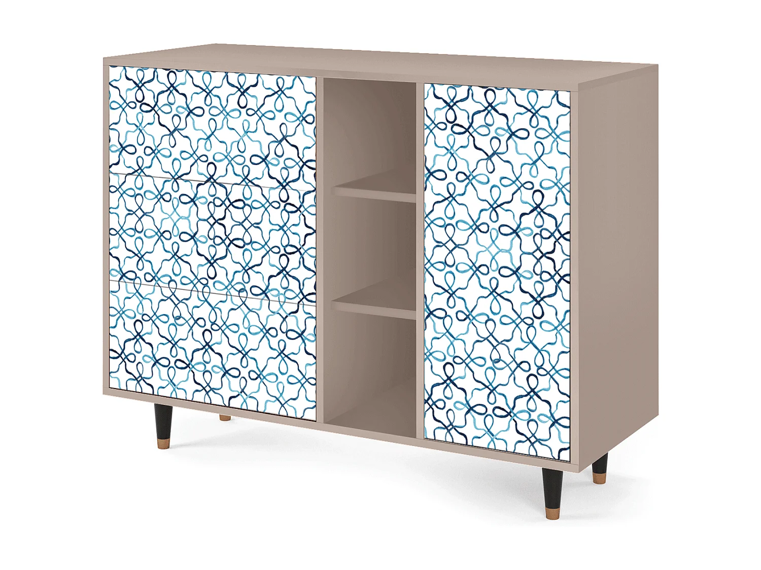 Dressoir - 125x98x48 cm - BS2 - Marine Strings, Latte