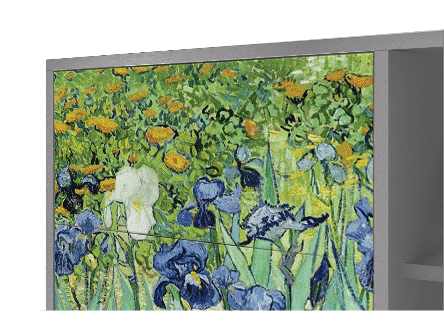 Sideboard - 125x98x48 cm - BS2 - Irises , Grau