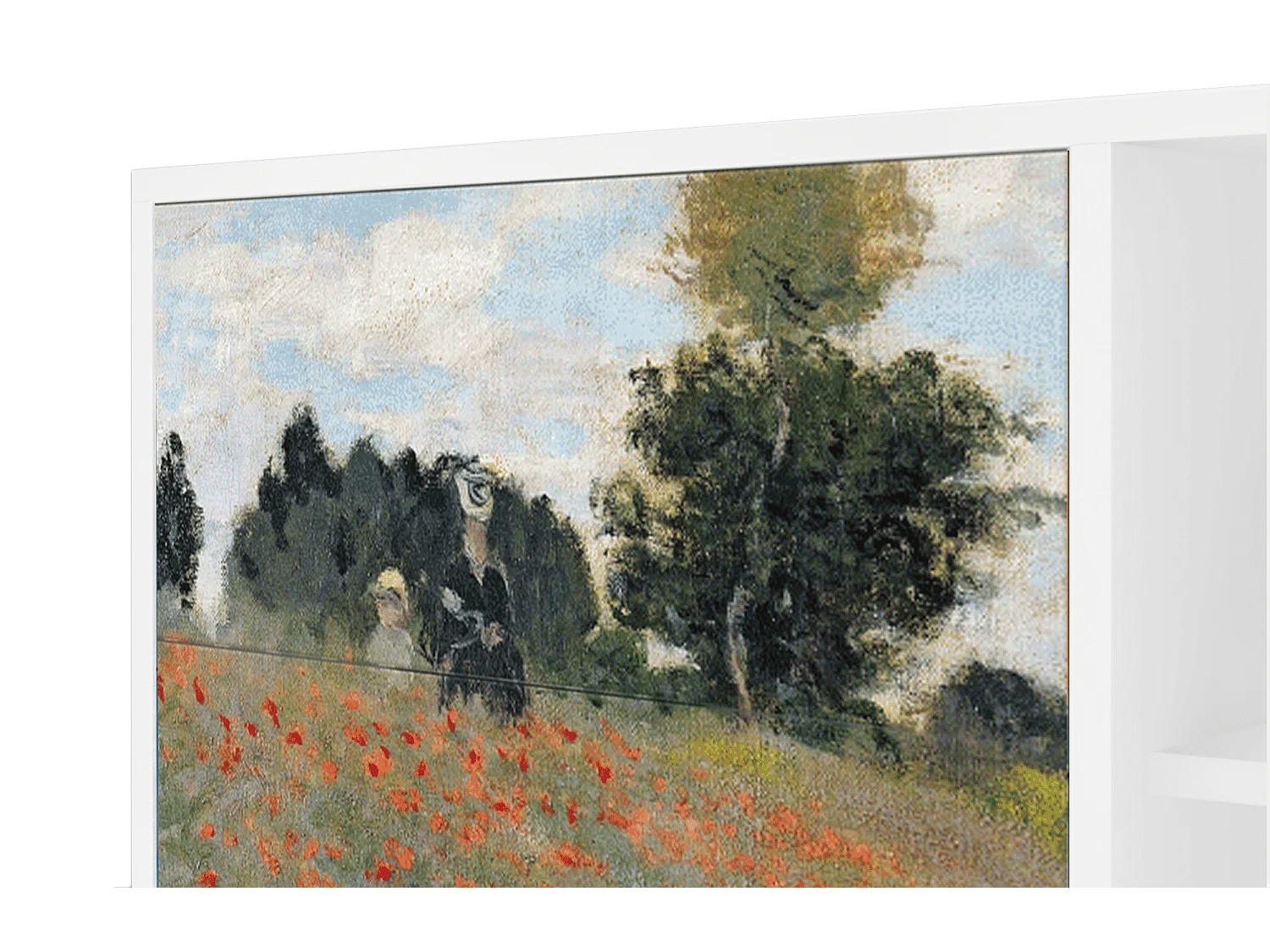 Buffet - 125x98x48 cm - BS2 - The Poppy Field   , Blanc