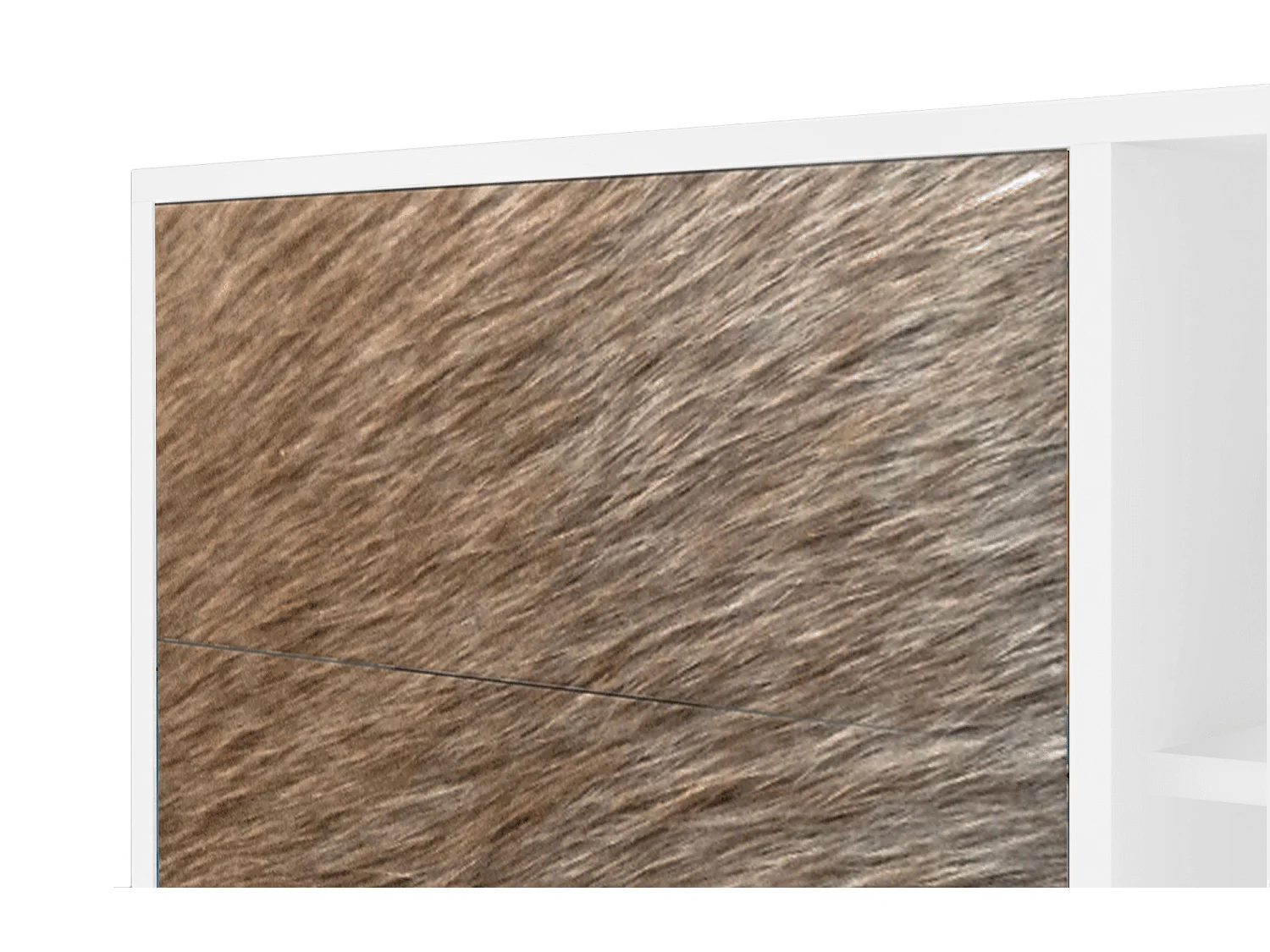 Buffet - 125x98x48 cm - BS2 - Peanut Hair, Blanc