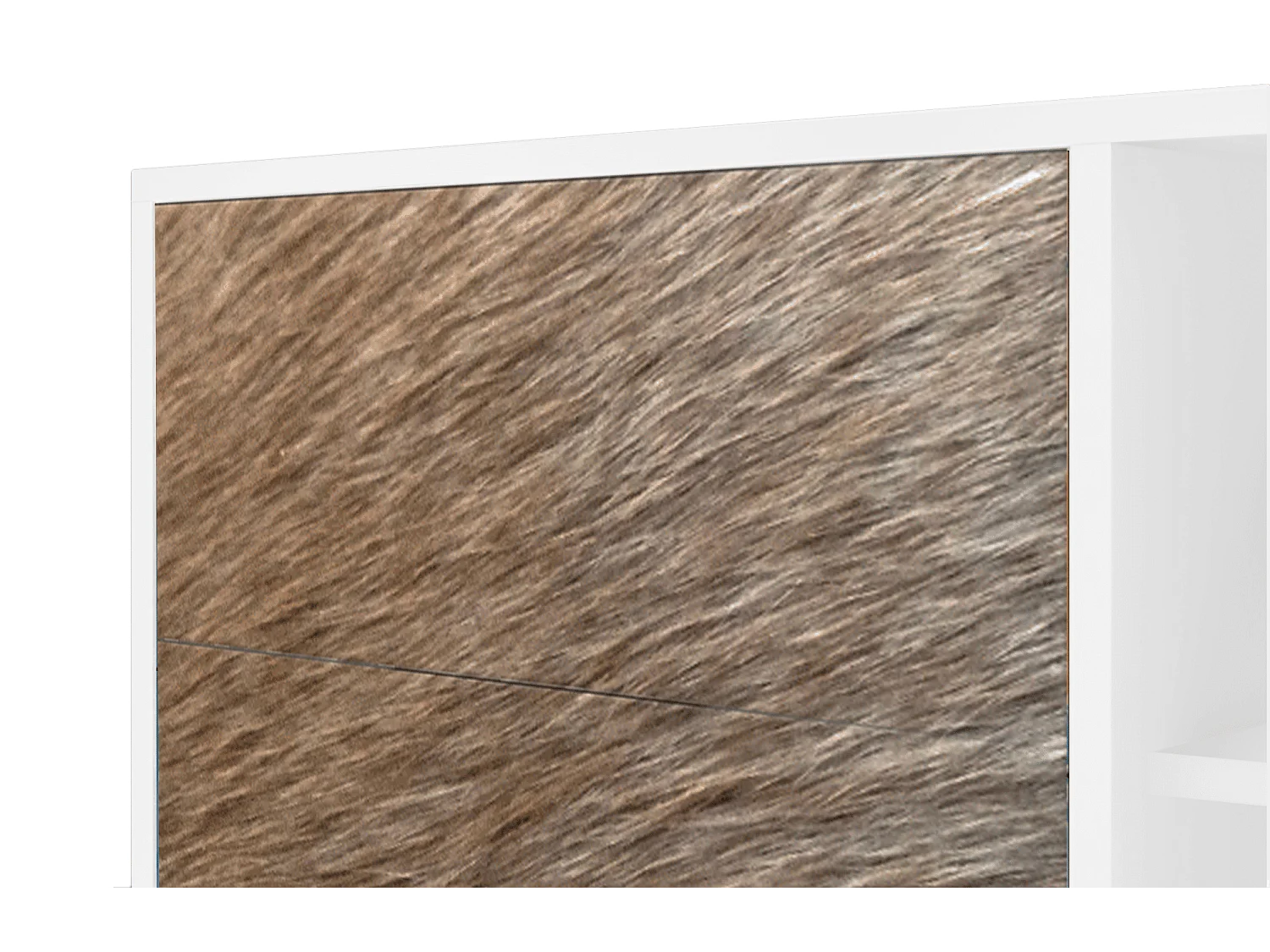 Buffet - 125x98x48 cm - BS2 - Peanut Hair, Blanc