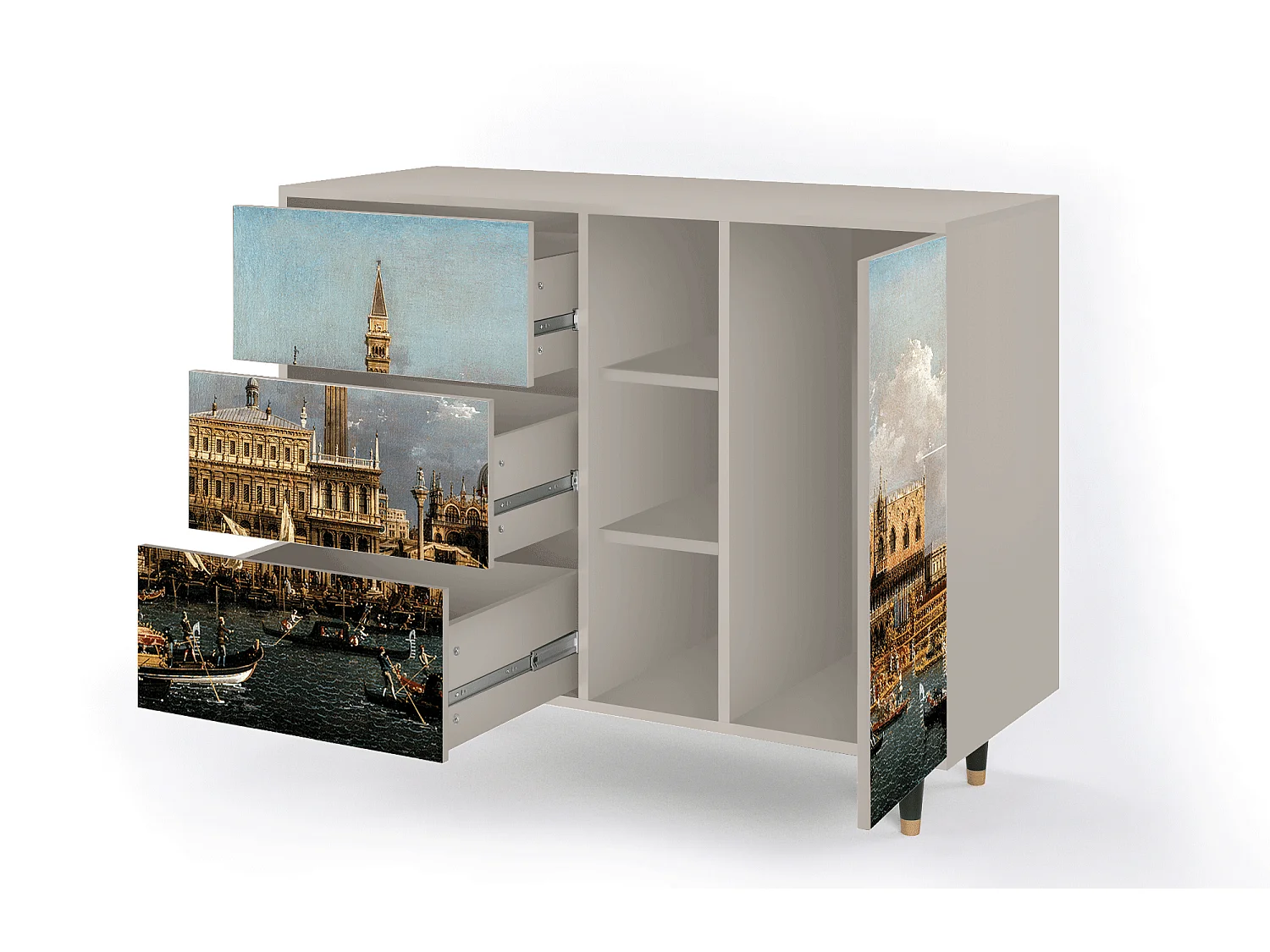 Credenza - 125x98x48 cm - BS2 - The Bucintoro, Sabbia