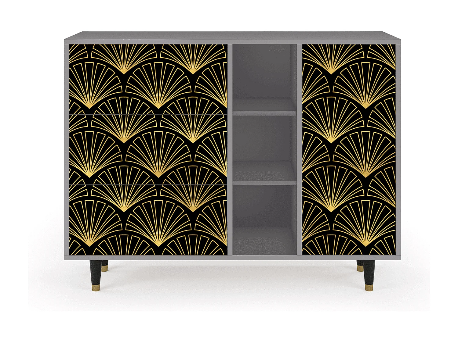 Buffet - 125x98x48 cm - BS2 - Bird of Juno, Gris