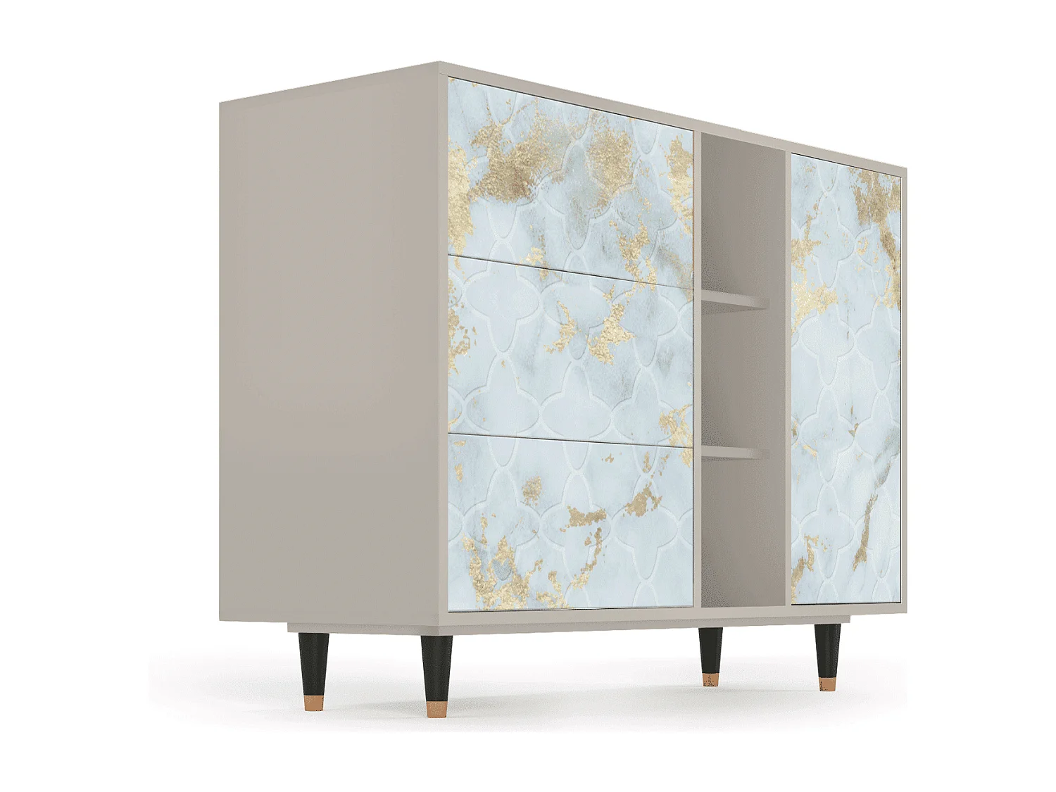 Sideboard - 125x98x48 cm - BS2 - Golden Waves, Sand