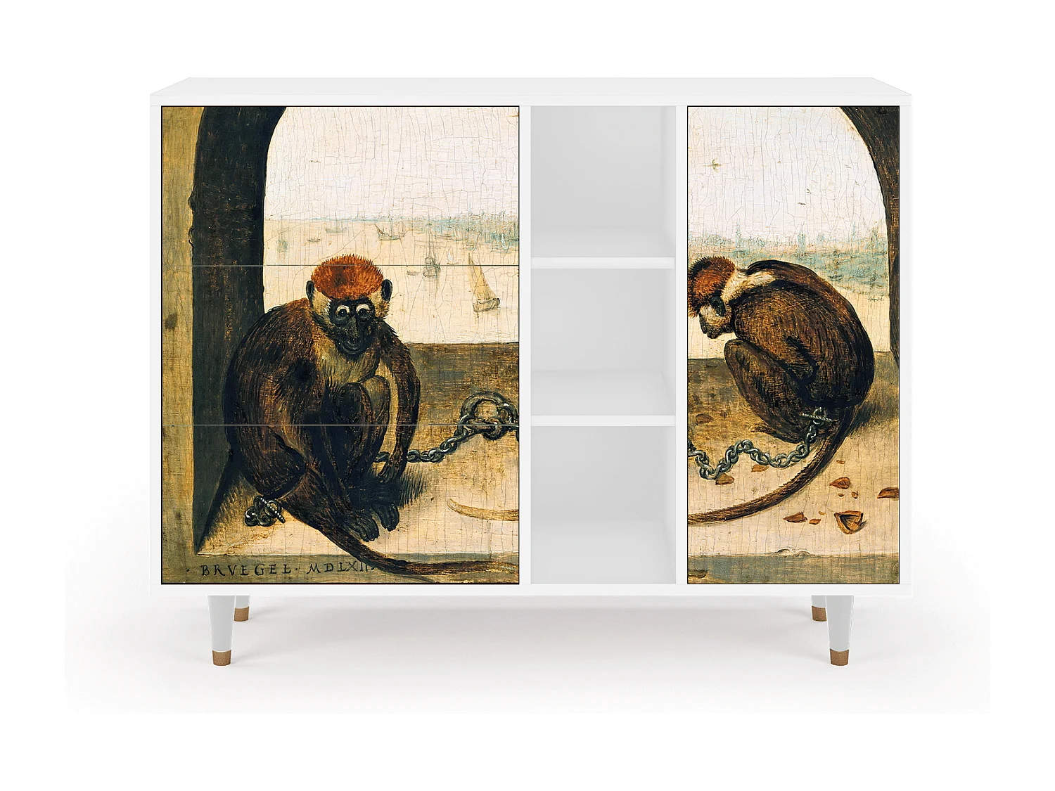 Aparador - 125x98x48 cm - BS2 - Two Monkeys, Branco
