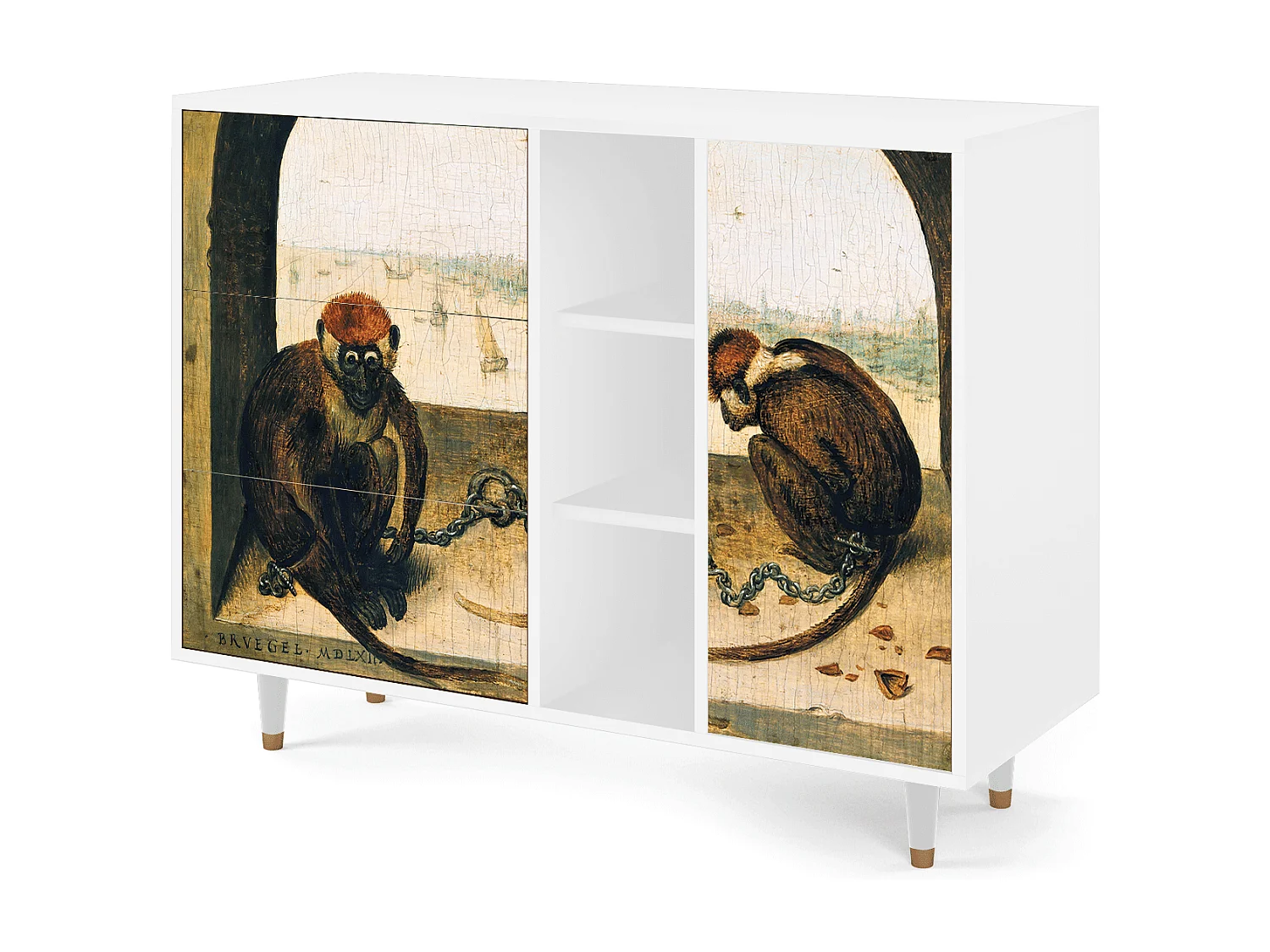 Aparador - 125x98x48 cm - BS2 - Two Monkeys, Branco