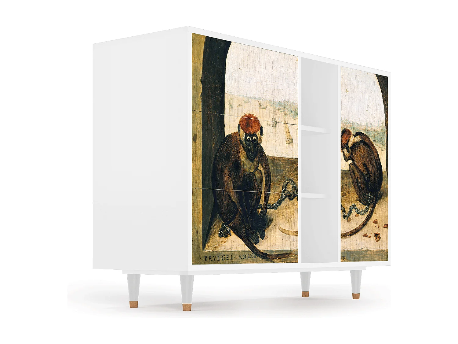Aparador - 125x98x48 cm - BS2 - Two Monkeys, Branco