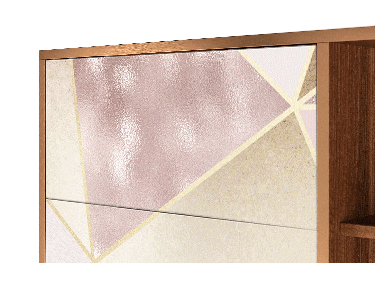 Aparador - 125x98x48 cm - BS2 - Cosmopolitan Diva, Nogueira