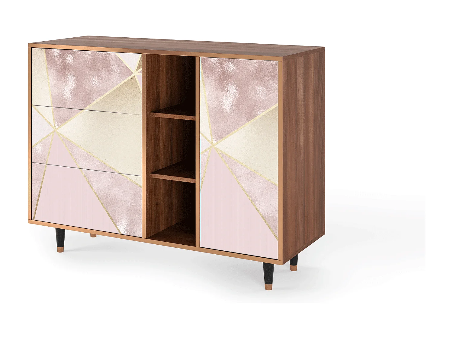 Buffet - 125x98x48 cm - BS2 - Cosmopolitan Diva, Noyer