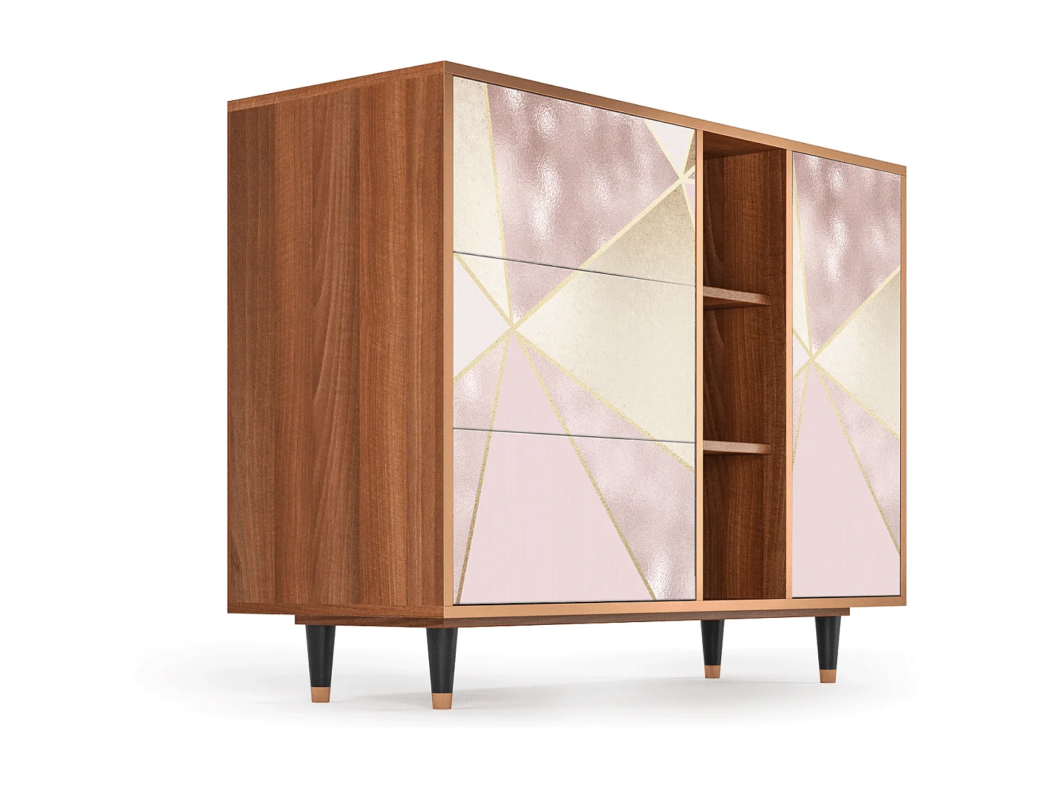 Buffet - 125x98x48 cm - BS2 - Cosmopolitan Diva, Noyer