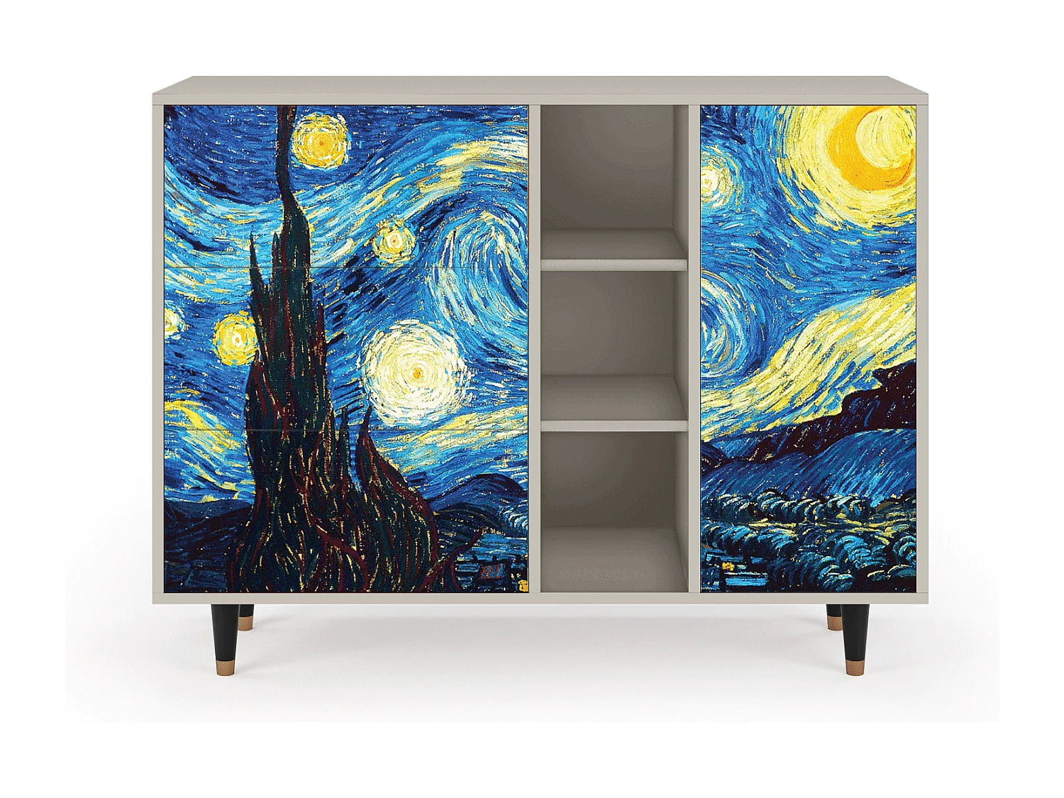 Sideboard - 125x98x48 cm - BS2 - The Starry Night  , Sand
