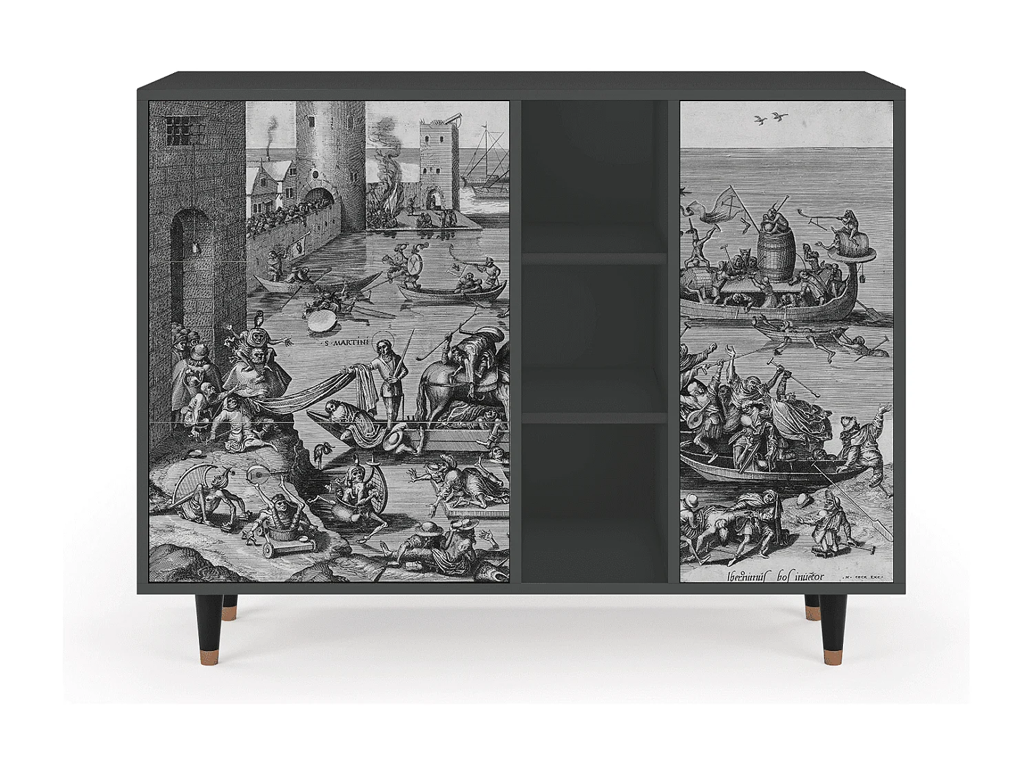 Credenza - 125x98x48 cm - BS2 - Saint Martin, Antracite
