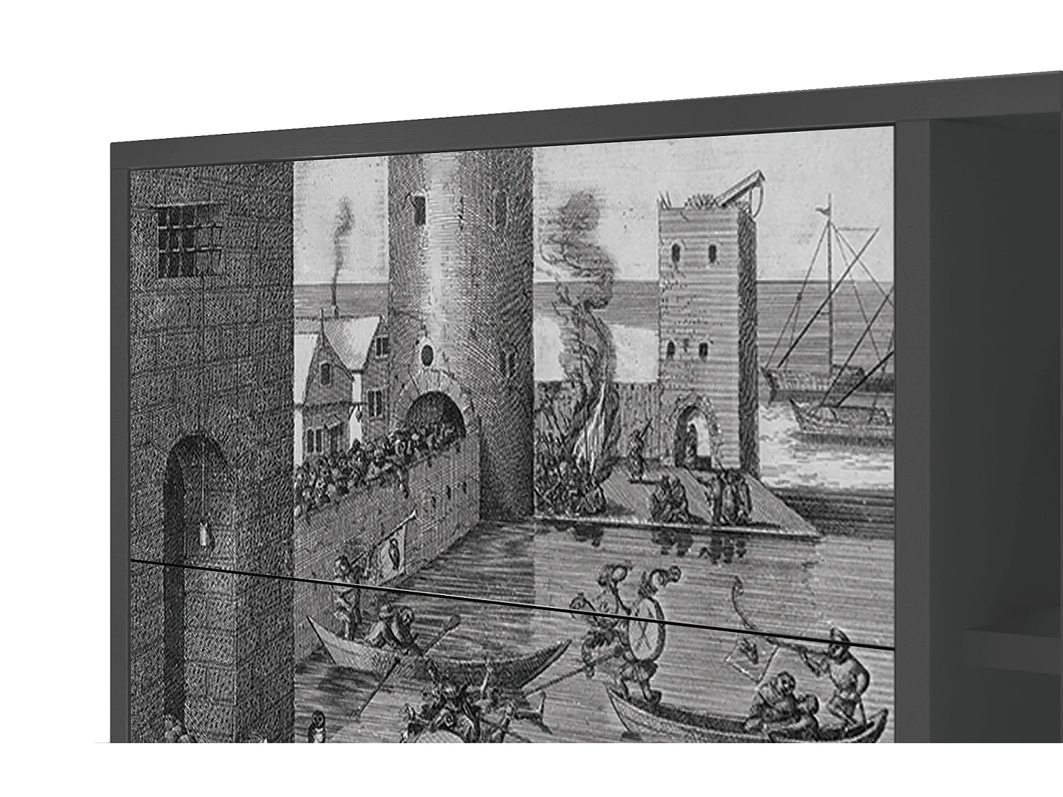 Credenza - 125x98x48 cm - BS2 - Saint Martin, Antracite