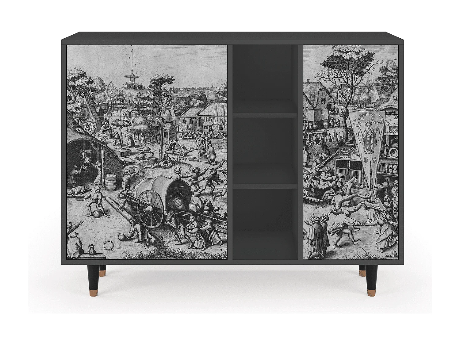 Aparador - 125x98x48 cm - BS2 - The Festival of Saint, Antracita