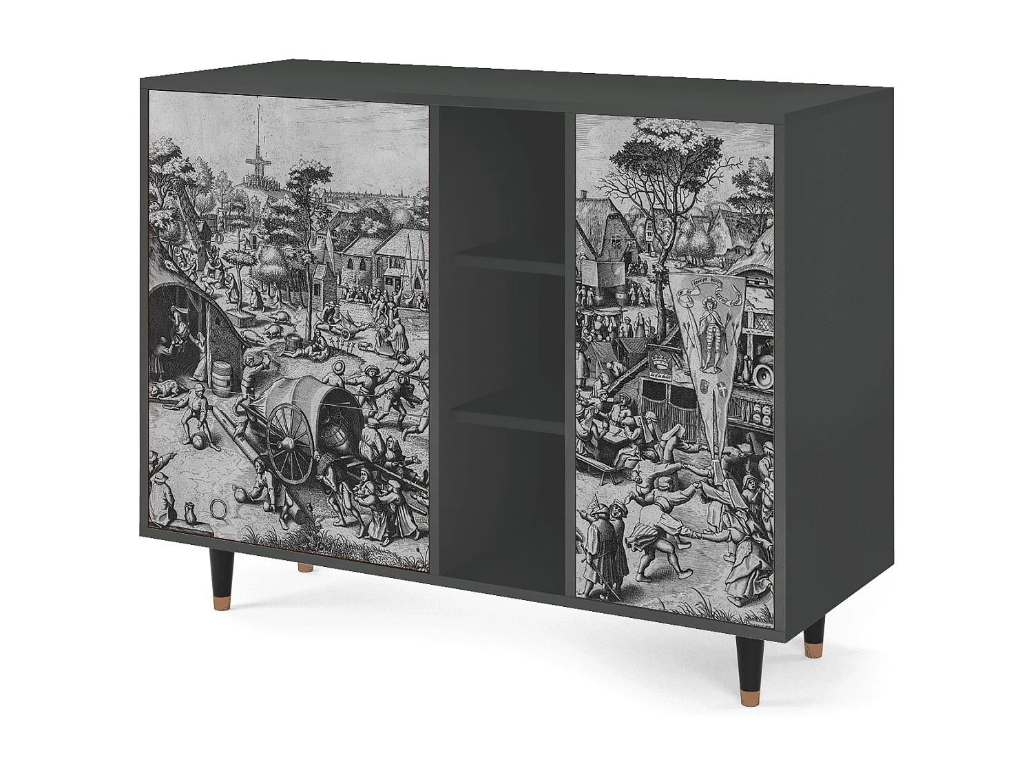 Aparador - 125x98x48 cm - BS2 - The Festival of Saint, Antracita