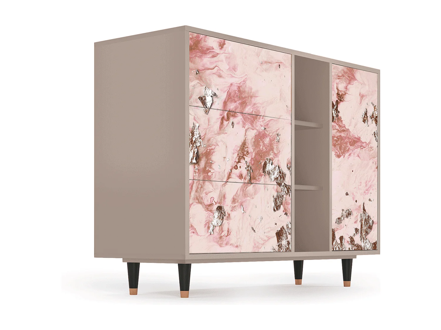 Buffet - 125x98x48 cm - BS2 - Cotton Candy, Latte