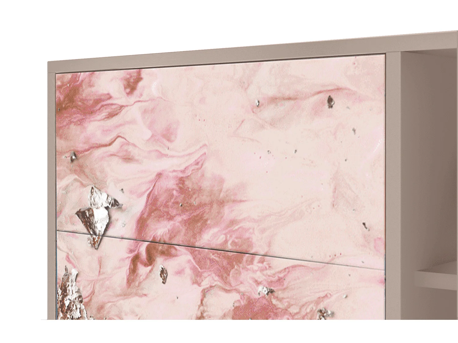 Kredens - 125x98x48 cm - BS2 - Cotton Candy, Latte