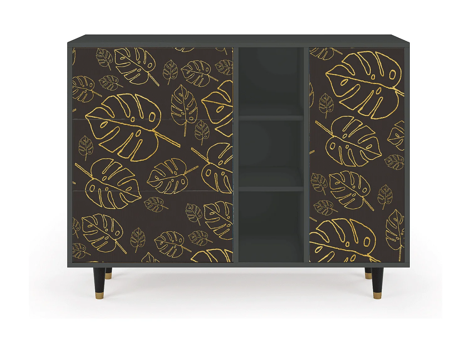 Credenza - 125x98x48 cm - BS2 - Fall Of The Leaves, Antracite