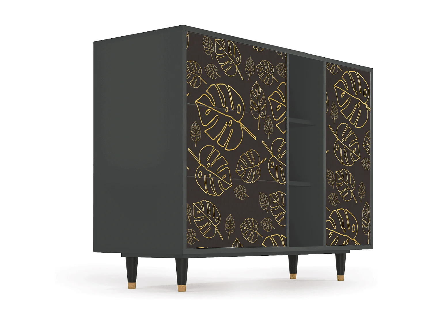 Credenza - 125x98x48 cm - BS2 - Fall Of The Leaves, Antracite