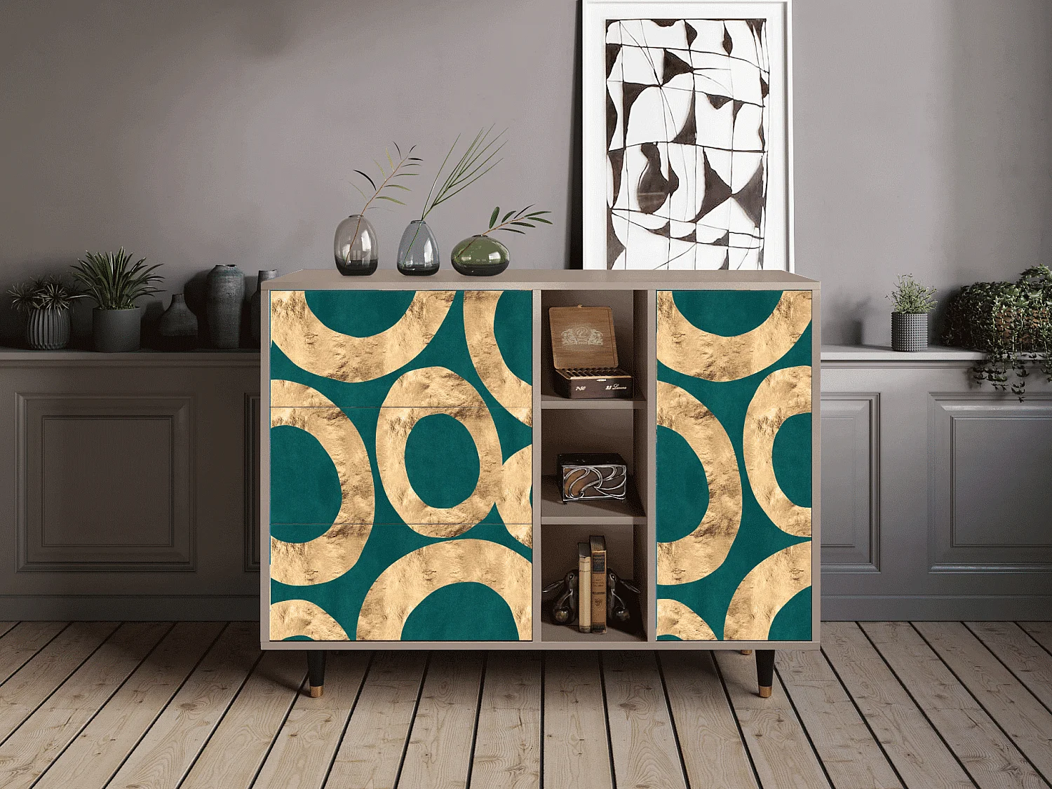 Sideboard - 125x98x48 cm - BS2 - Zircon Sphere, Latte