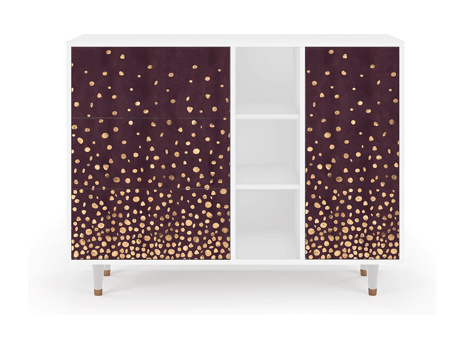 Buffet - 125x98x48 cm - BS2 - Glowworms, Blanc