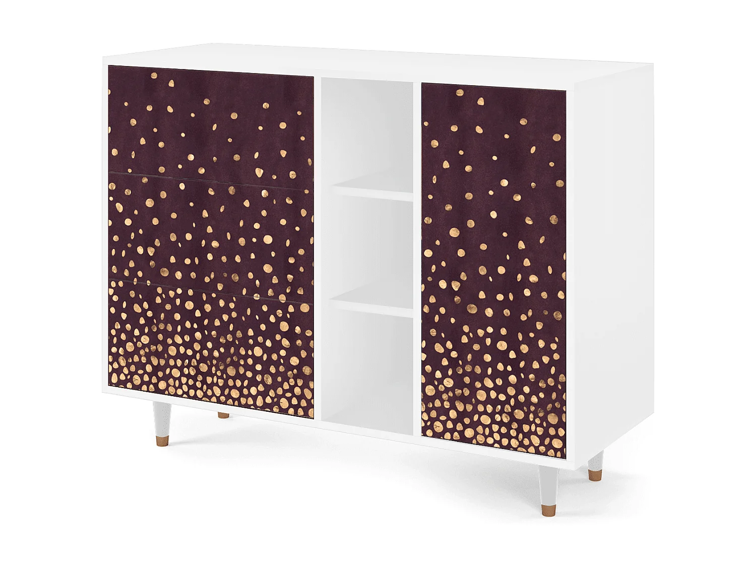 Buffet - 125x98x48 cm - BS2 - Glowworms, Blanc