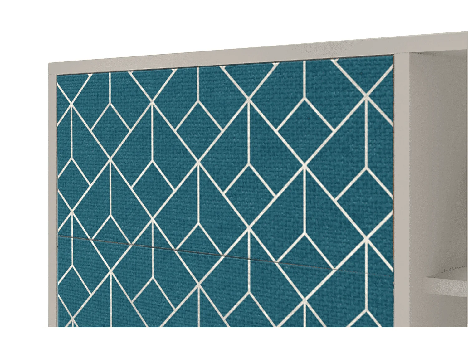 Buffet - 125x98x48 cm - BS2 - Turquoise Geometry, Sable