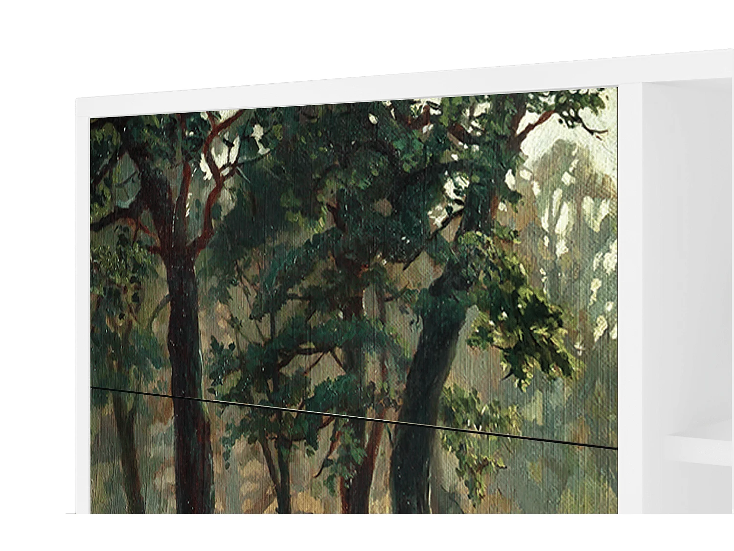 Aparador - 125x98x48 cm - BS2 -  Rain in the Oak Forest, Branco
