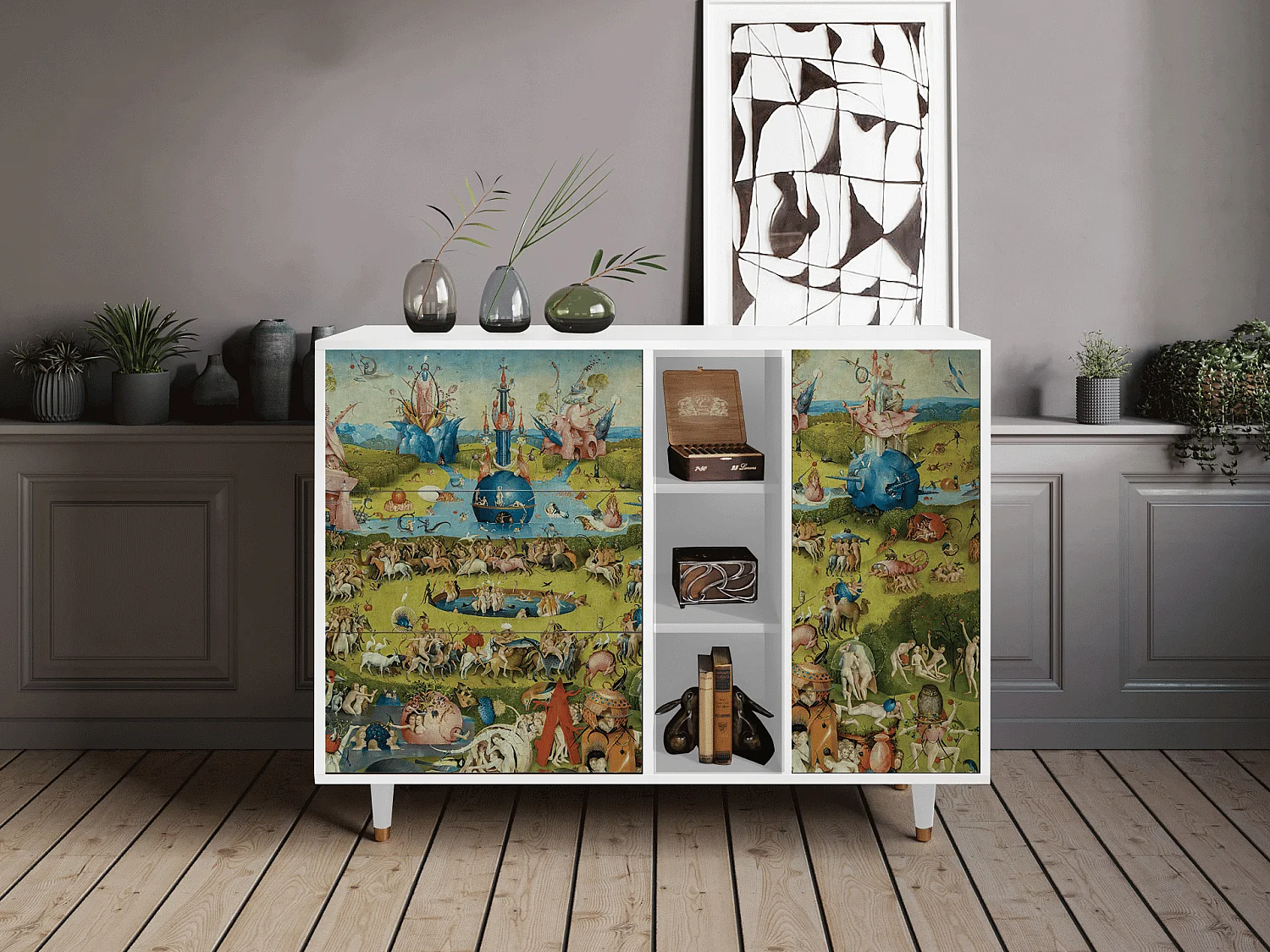 Dressoir - 125x98x48 cm - BS2 - The Garden 2 by Bosch, Wit