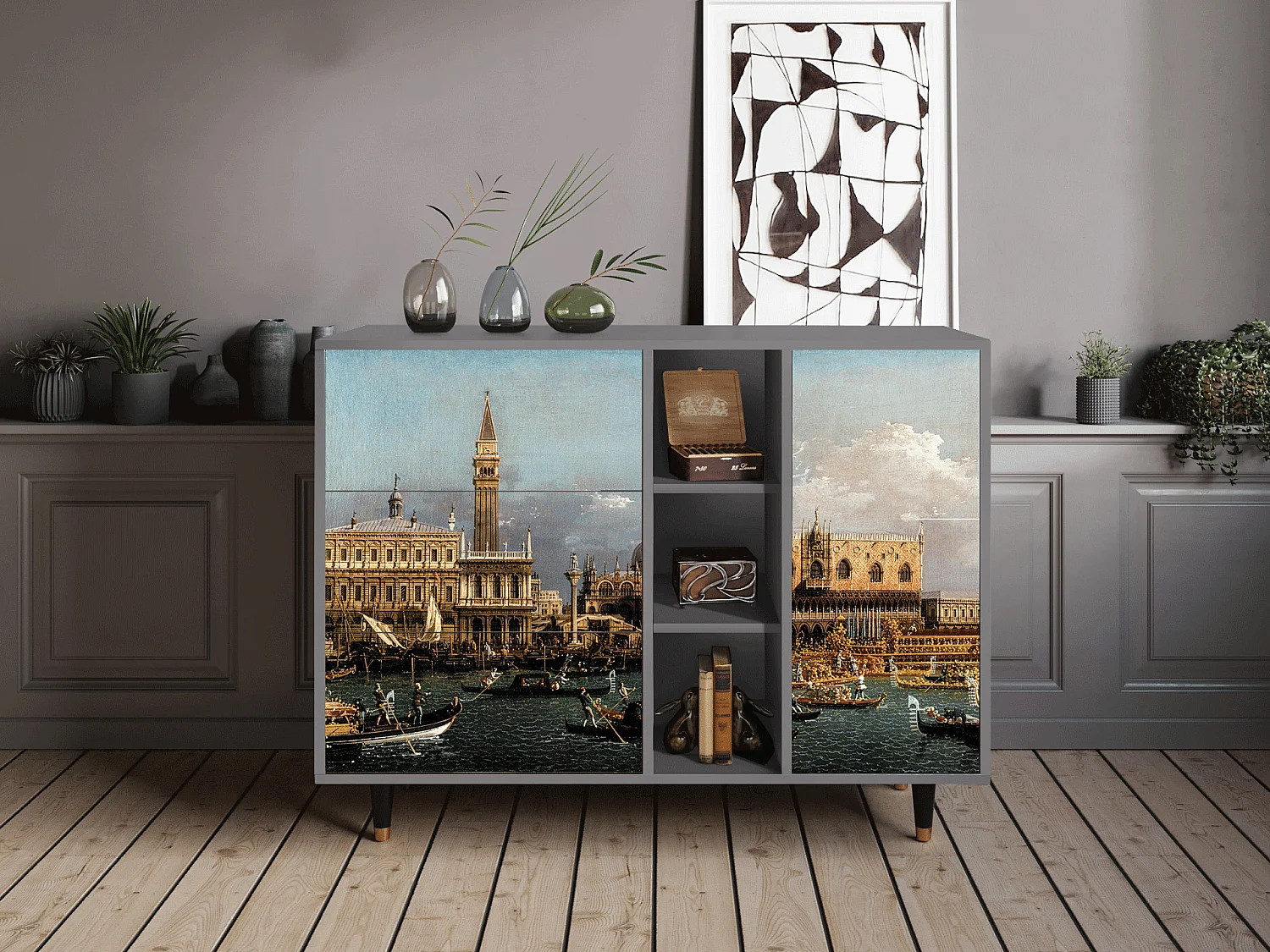 Credenza - 125x98x48 cm - BS2 - The Bucintoro, Grigio