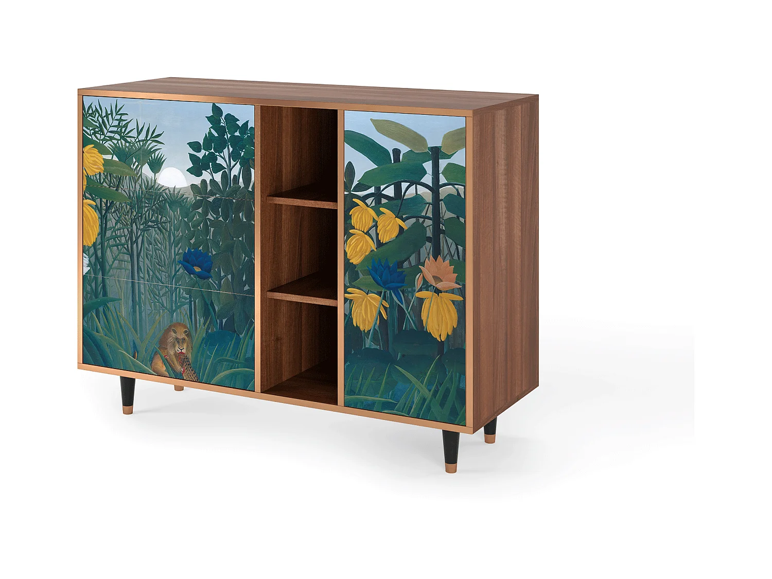 Sideboard - 125x98x48 cm - BS2 - The Repast of the Lion, Walnuss