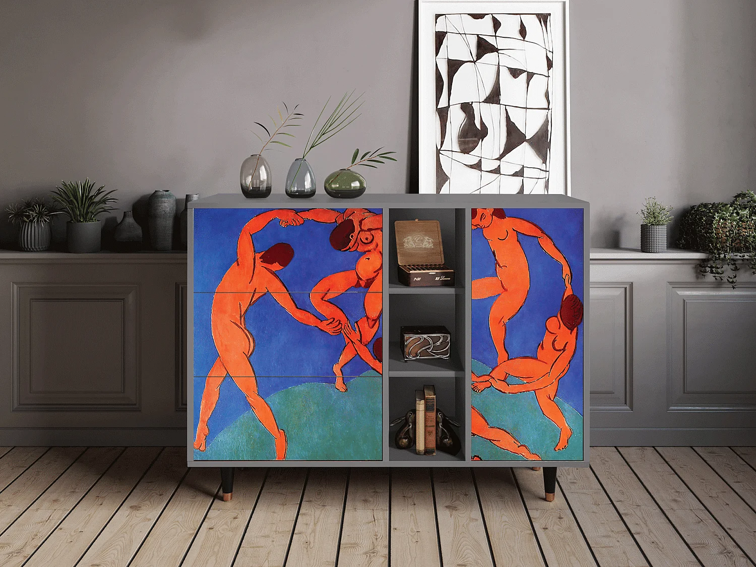 Aparador - 125x98x48 cm - BS2 - The Dance by Matisse , Gris